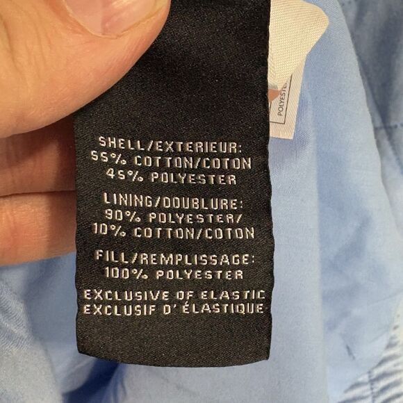 Bagatelle Jacket Women's 1X Chambray Blue Quilted Full Zip Oversized Boxy New - Picture 8 of 8